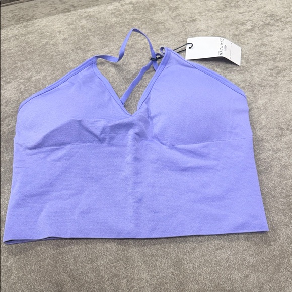 Naturyl Tops - Vibrant Purple Halter Crop Top